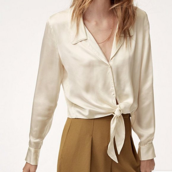 Wilfred tie-front blouse - Picture 2 of 9